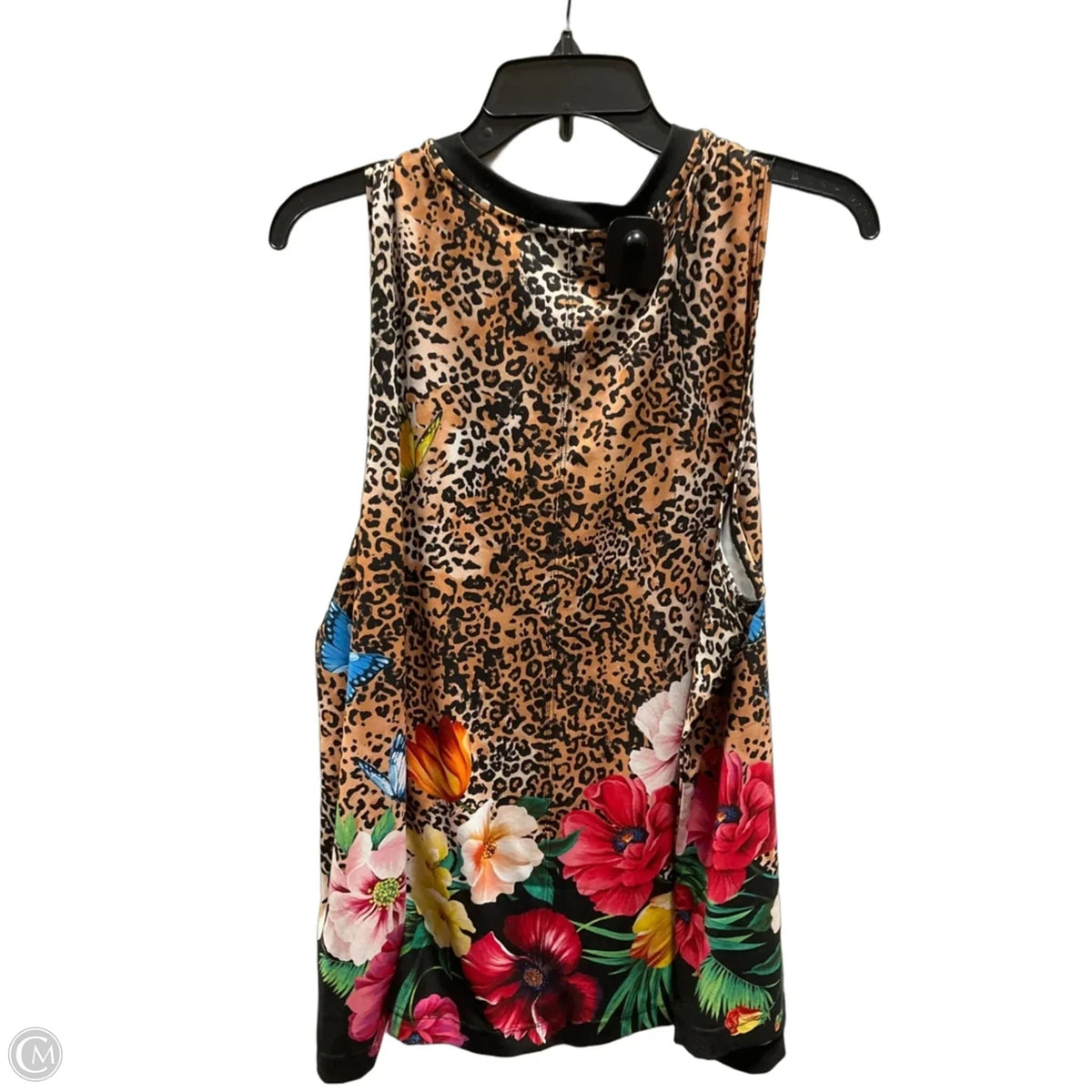 Tank Top Designer By Johnny Was In Animal Print, Size: Xl