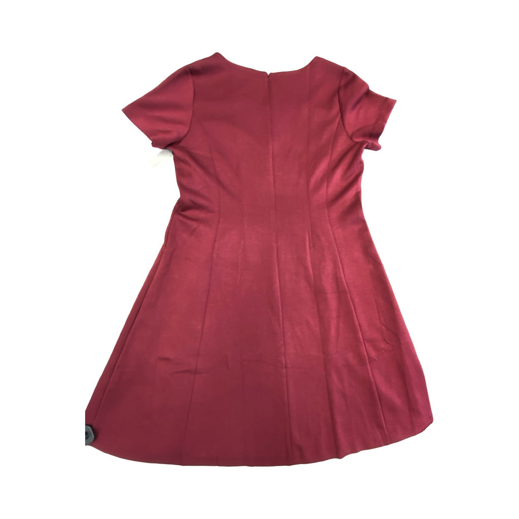 Dress Casual Midi By Banana Republic In Maroon, Size:Xl