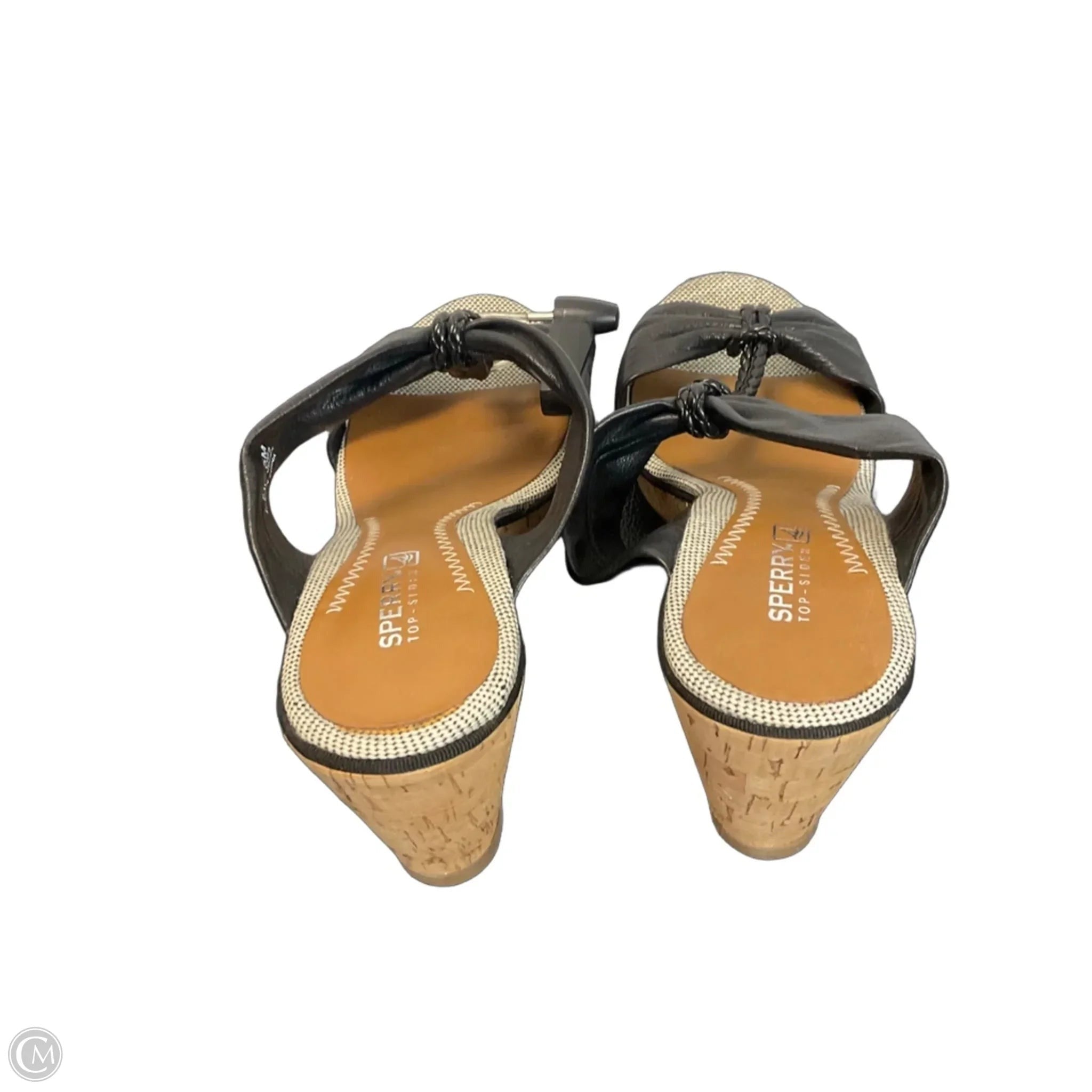 Sandals Heels Wedge By Sperry In Black, Size: 7.5