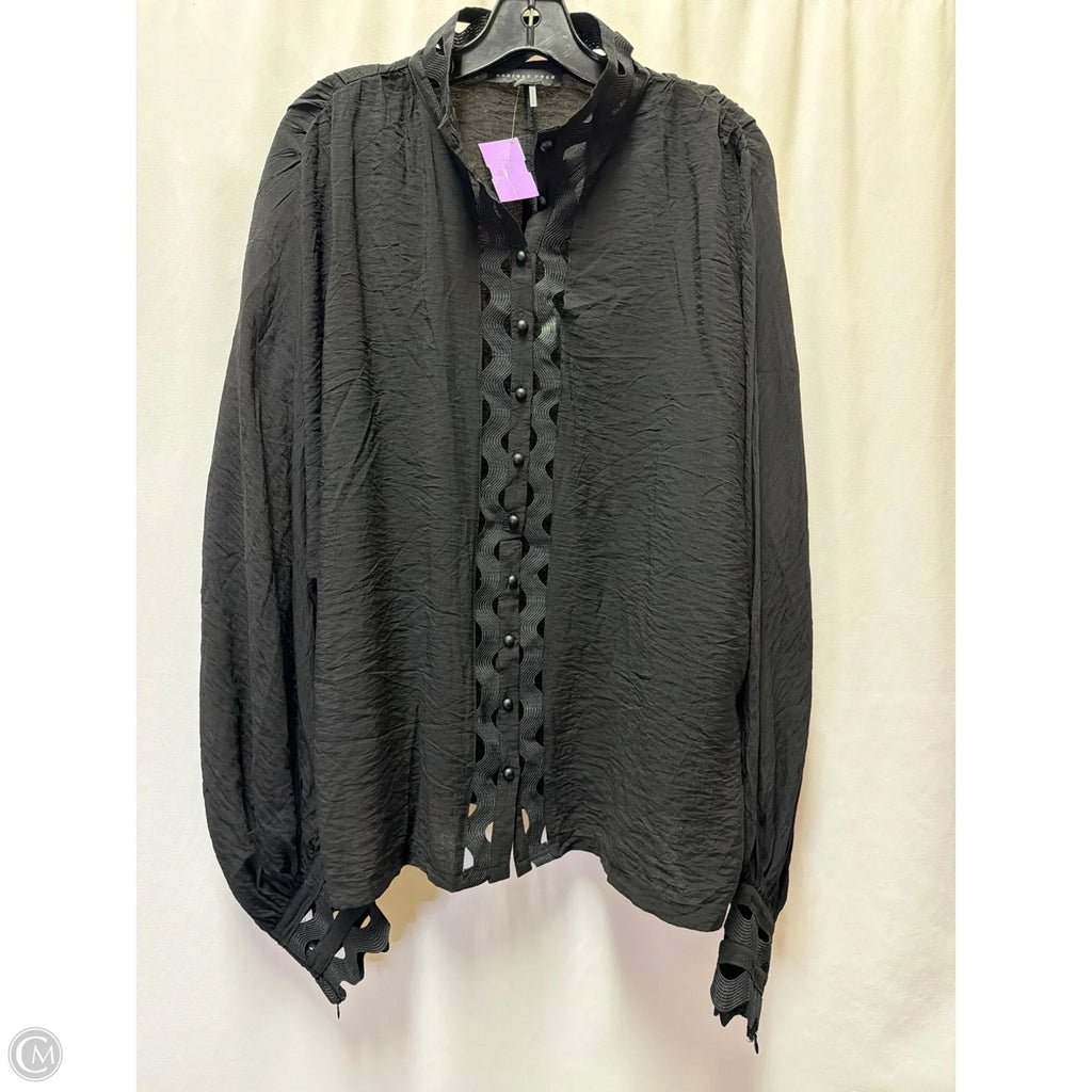 Top Long Sleeve By Endless Rose In Black, Size: M