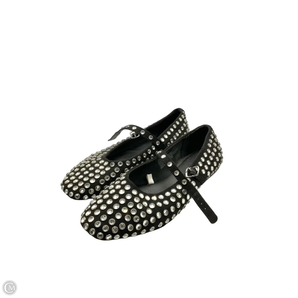 Shoes Flats By A New Day In Black & Silver, Size: 7.5