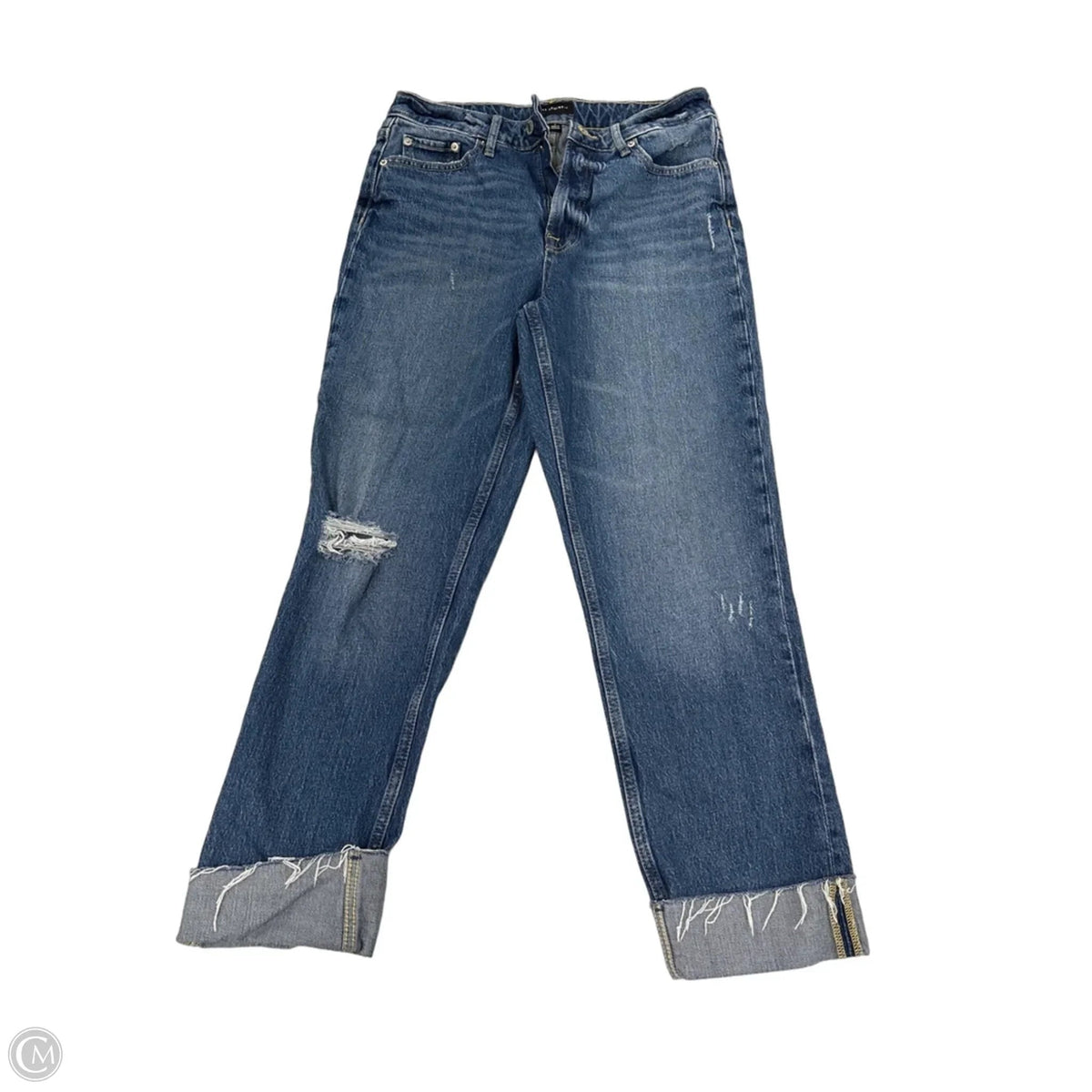 Jeans Straight By Free Assembly In Blue Denim, Size: 6