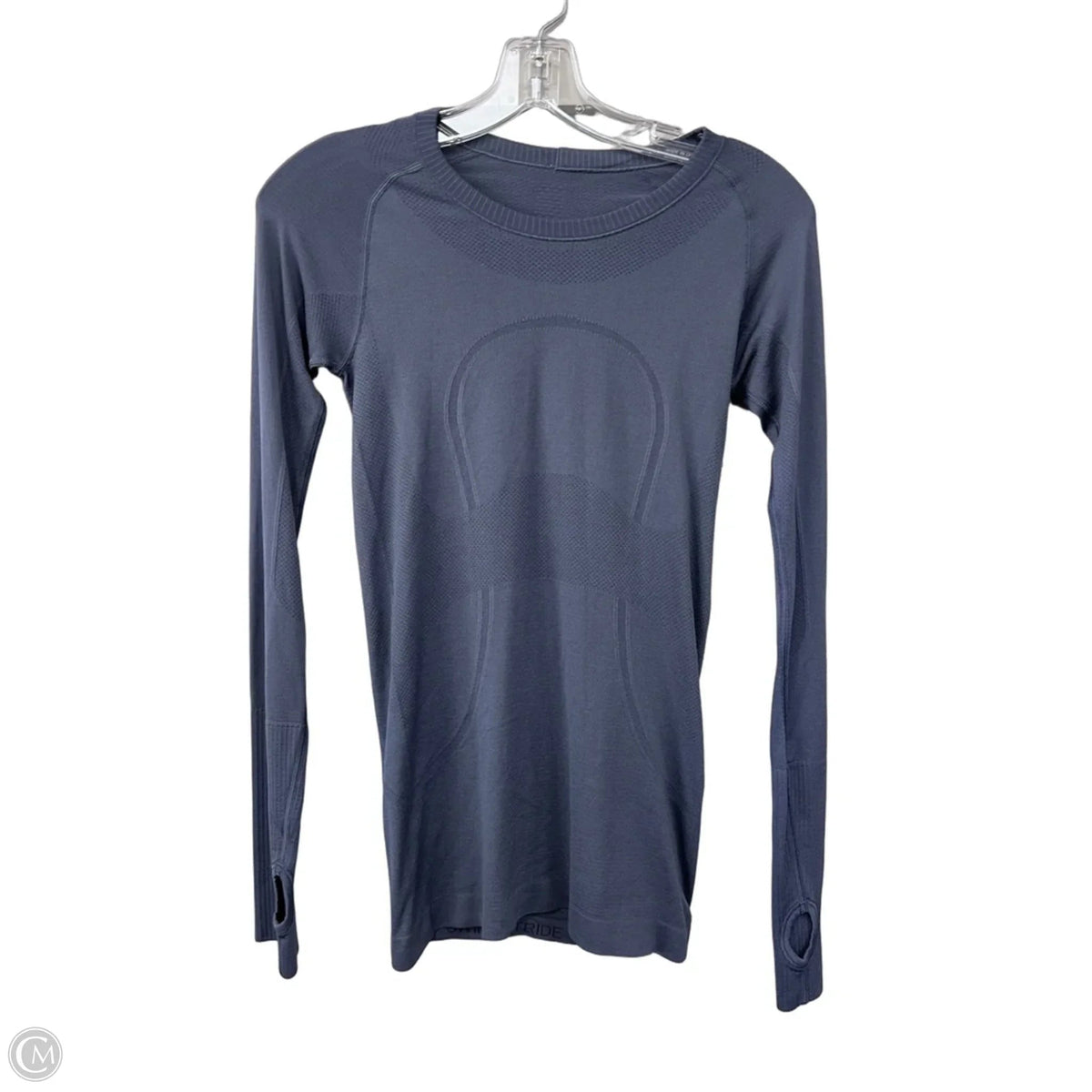 Athletic Top Long Sleeve Crewneck By Lululemon In Navy, Size: 4