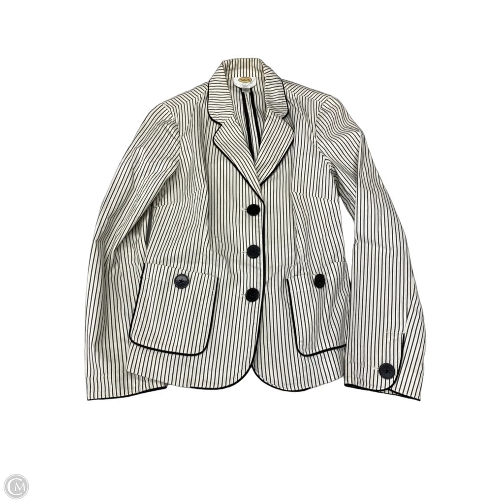Blazer By Talbots In Striped Pattern, Size: S