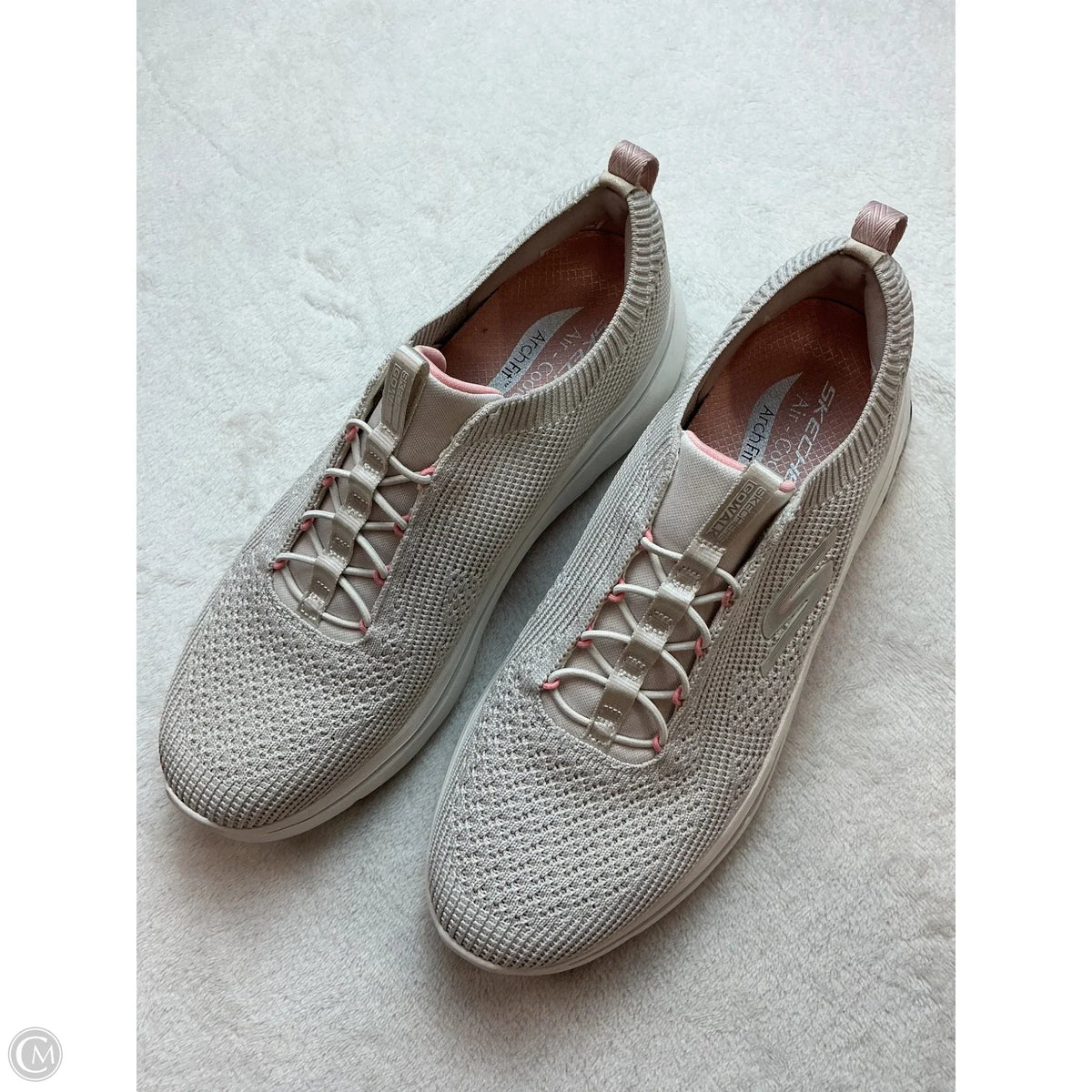 Shoes Athletic By Skechers In Beige, Size: 9