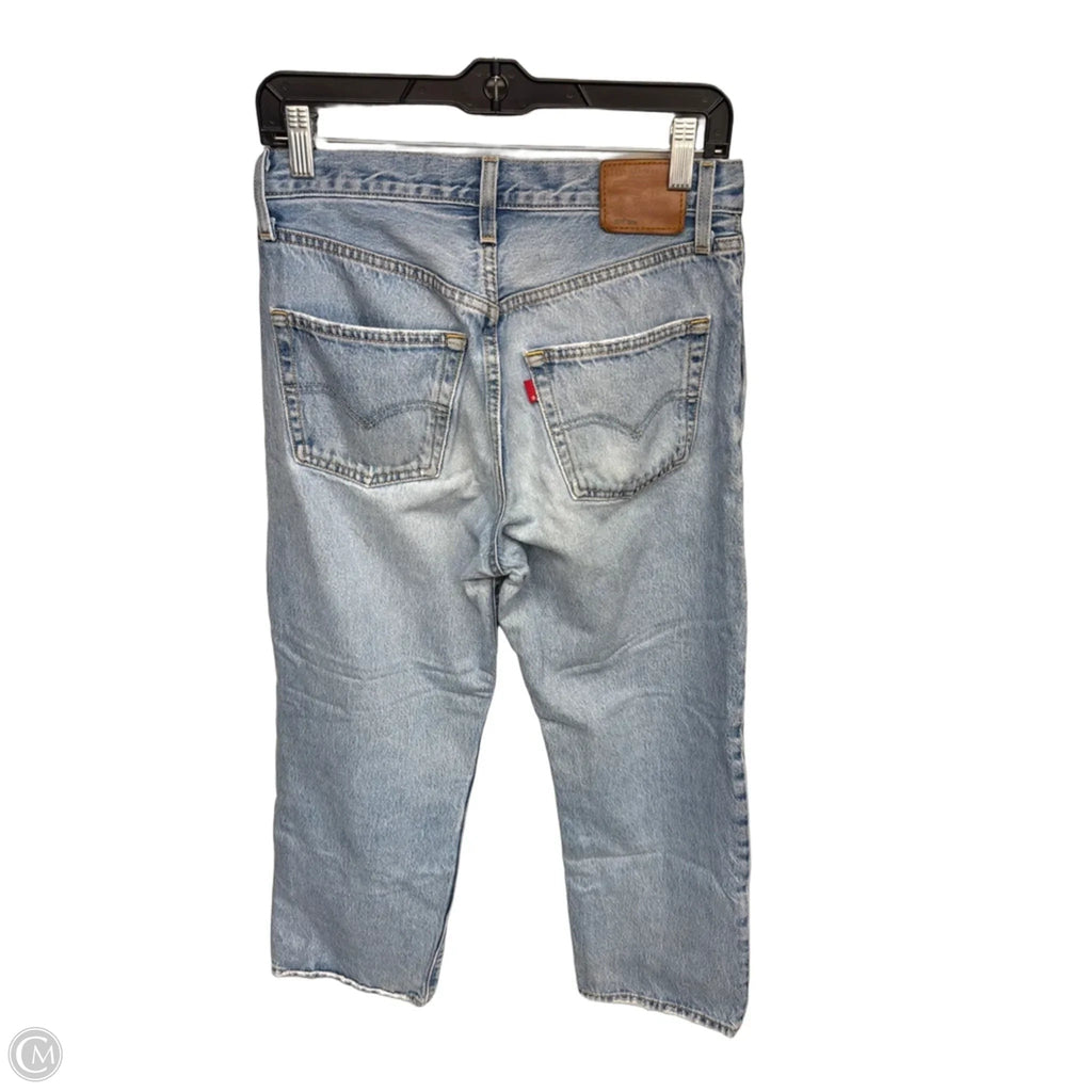 Jeans Straight By Levis In Blue Denim, Size: 4