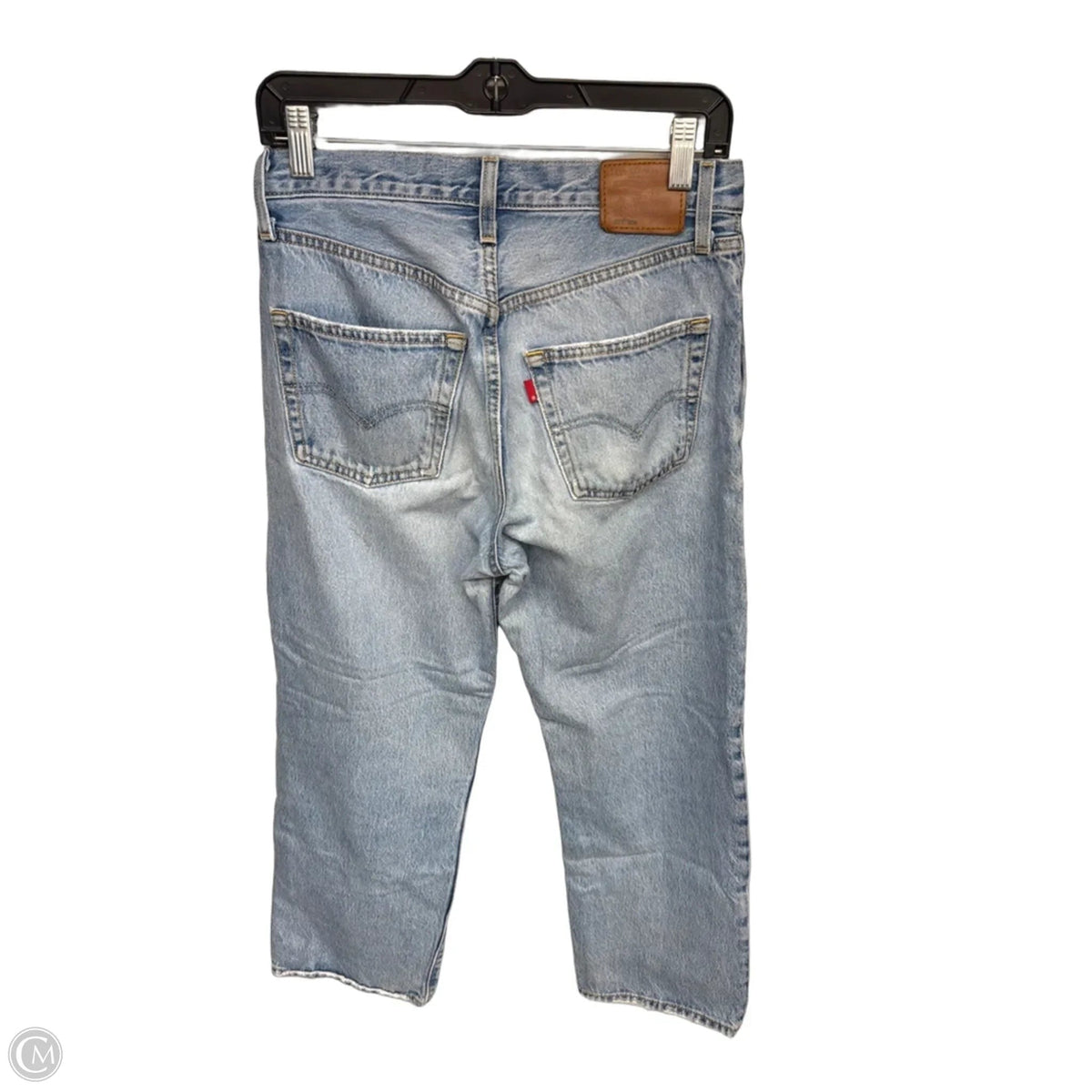 Jeans Straight By Levis In Blue Denim, Size: 4