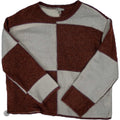 Sweater By Versona In Brown & White, Size: Xl