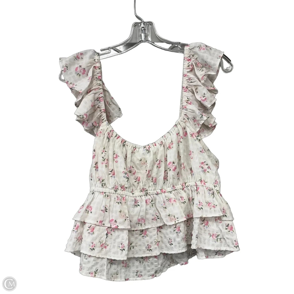 Top Sleeveless By Altard State In Floral Print, Size: Xl