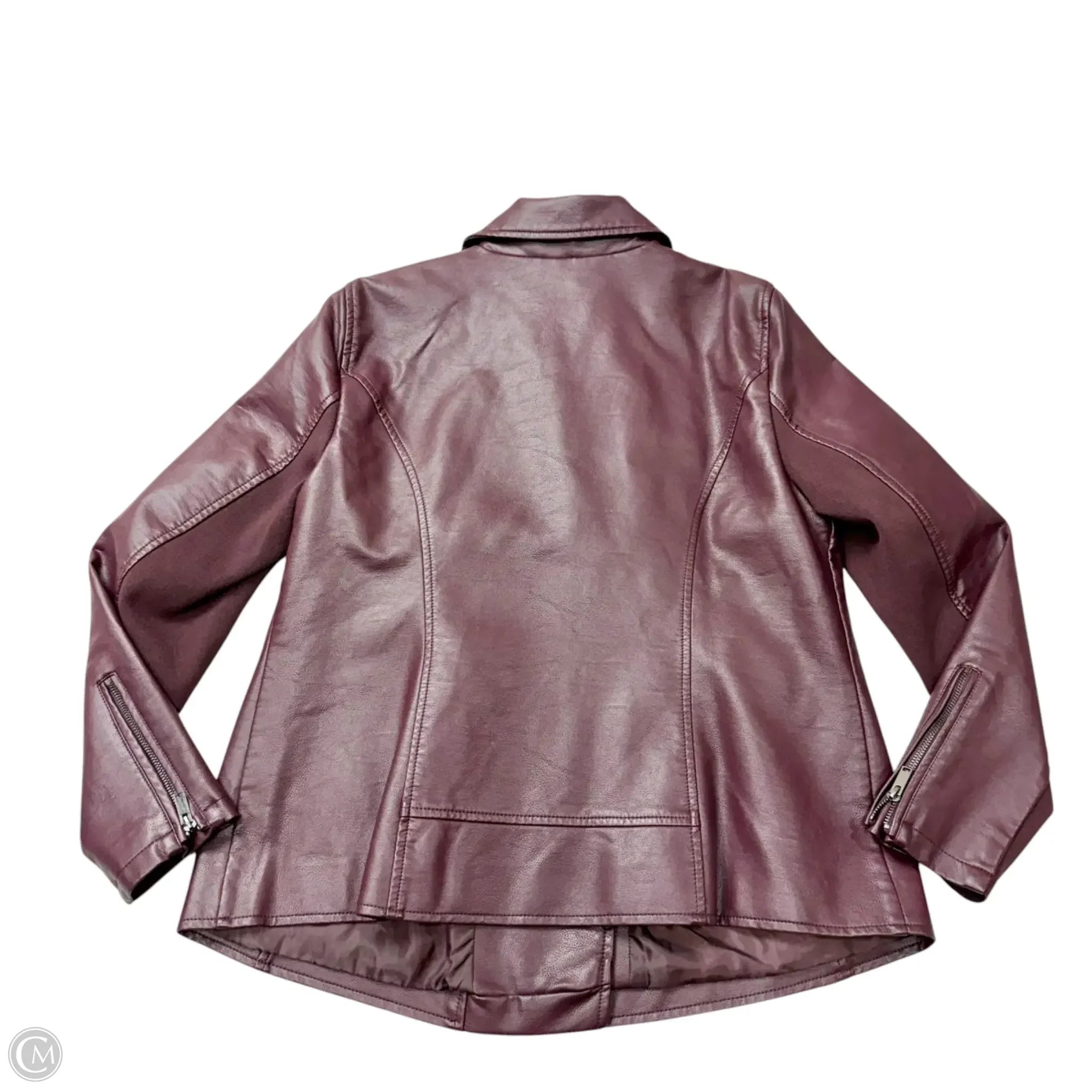 Jacket Moto By Lane Bryant In Purple, Size: Xl