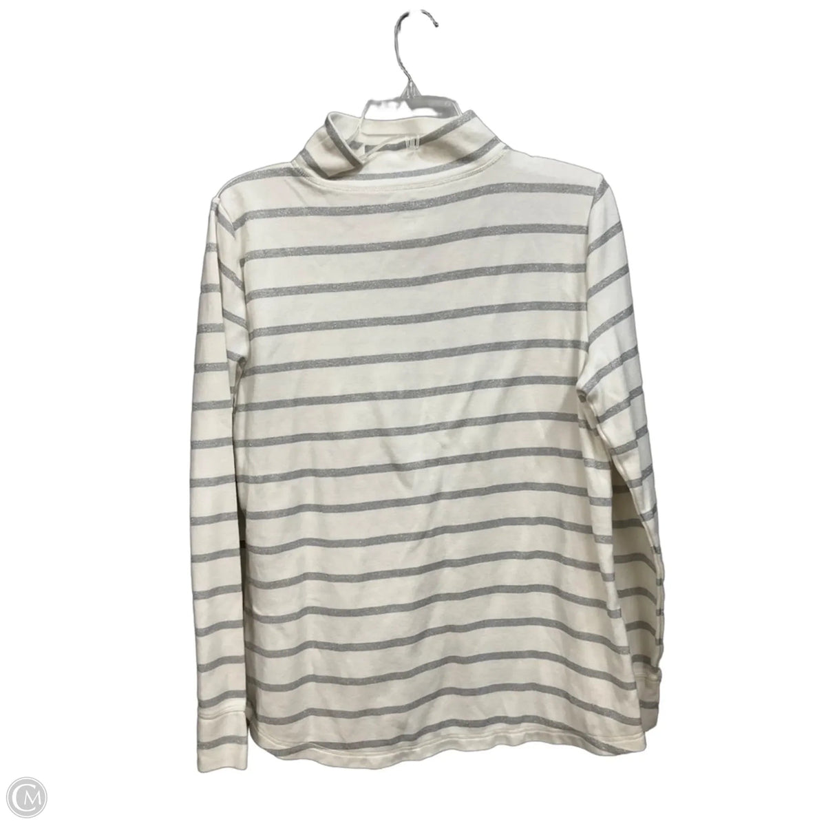 Top Long Sleeve By Talbots In Striped Pattern, Size: L