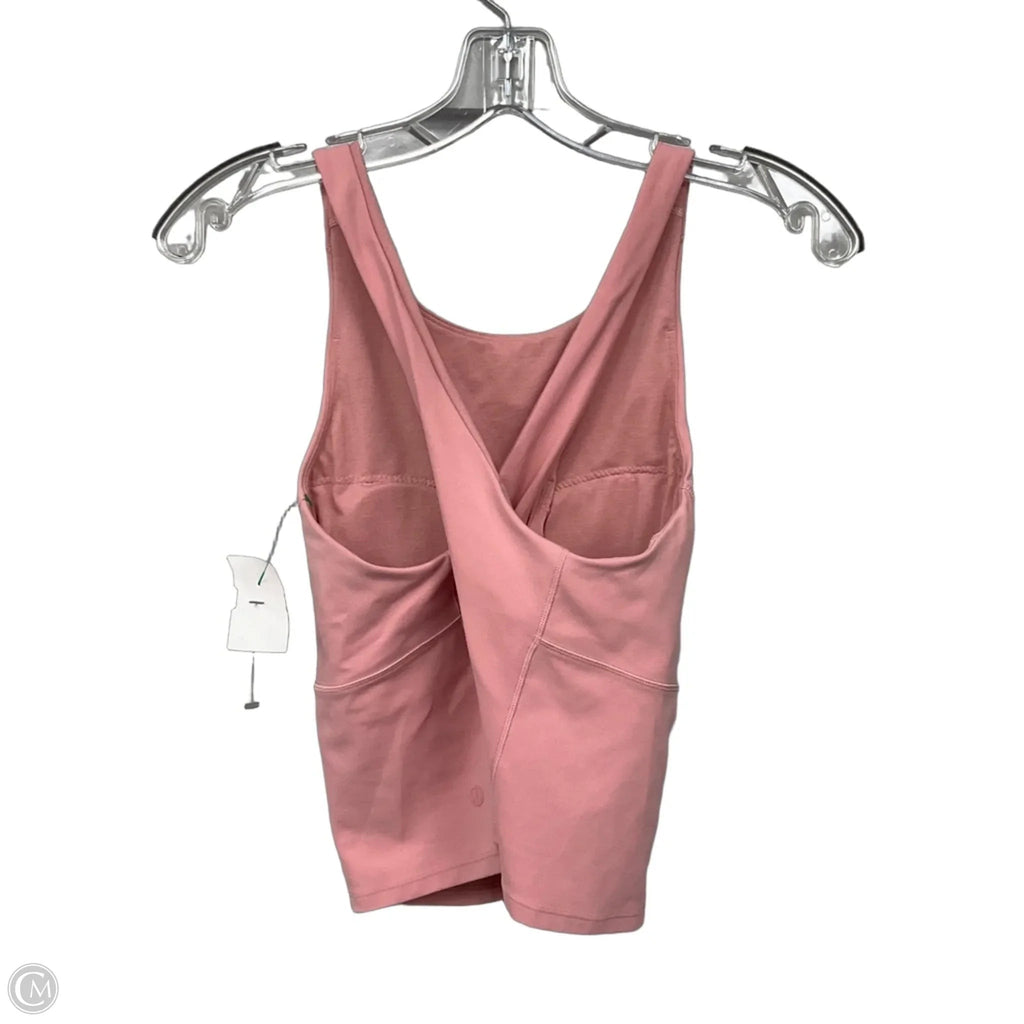 Athletic Tank Top By Lululemon In Pink, Size: 8