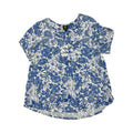 Top Ss By Jm Collections In Blue & White, Size:3X