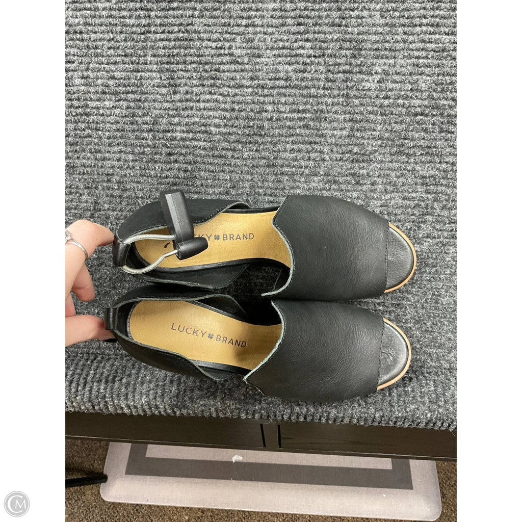 Boots Ankle Heels By Lucky Brand In Black, Size: 8