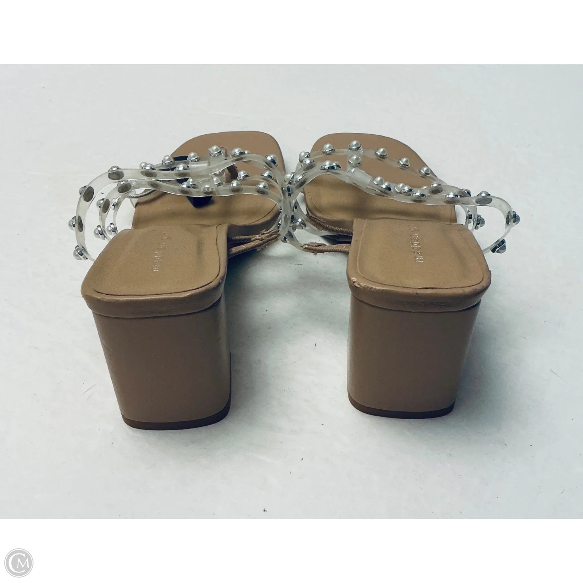 Sandals Heels Block By Madden Girl In Clear, Size: 8.5