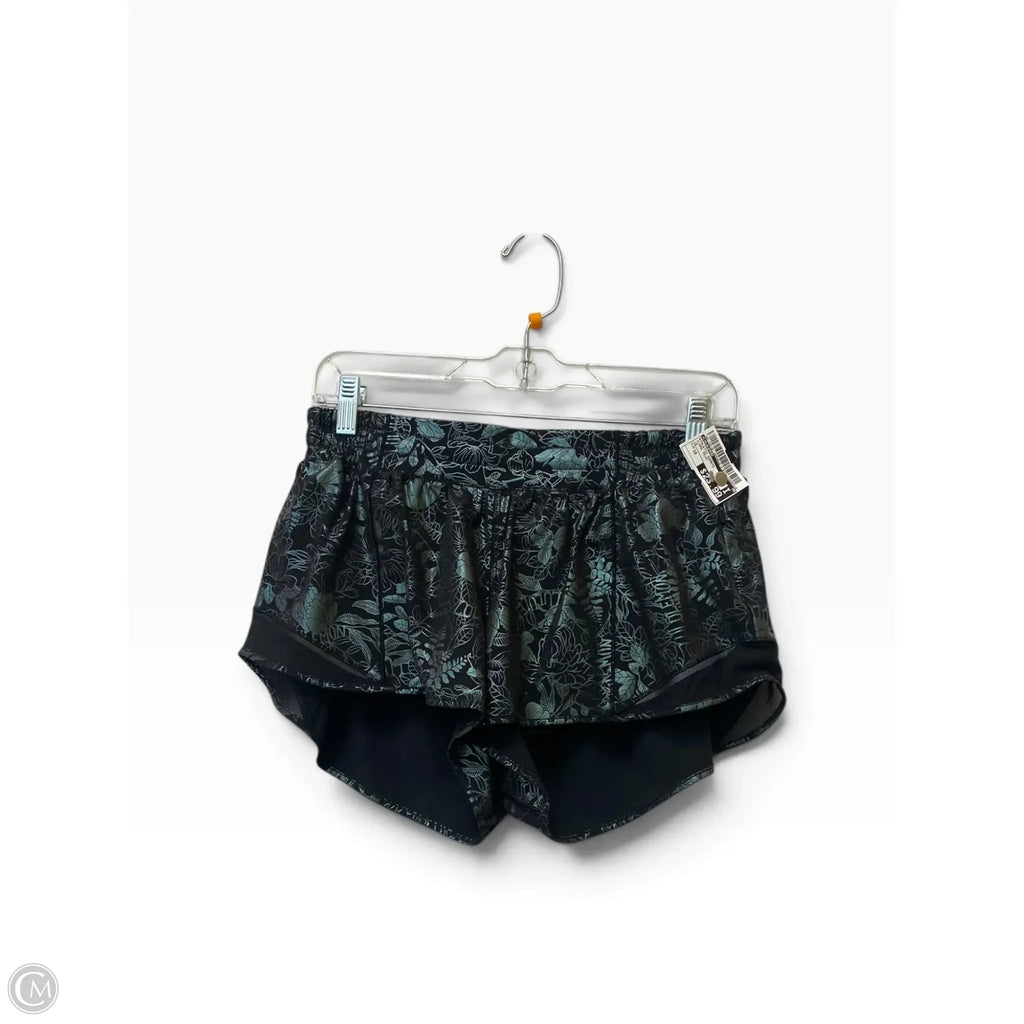 Athletic Shorts By Lululemon In Floral Print, Size: 10