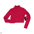 Athletic Top Long Sleeve Collar By 90 Degrees By Reflex In Pink, Size: M
