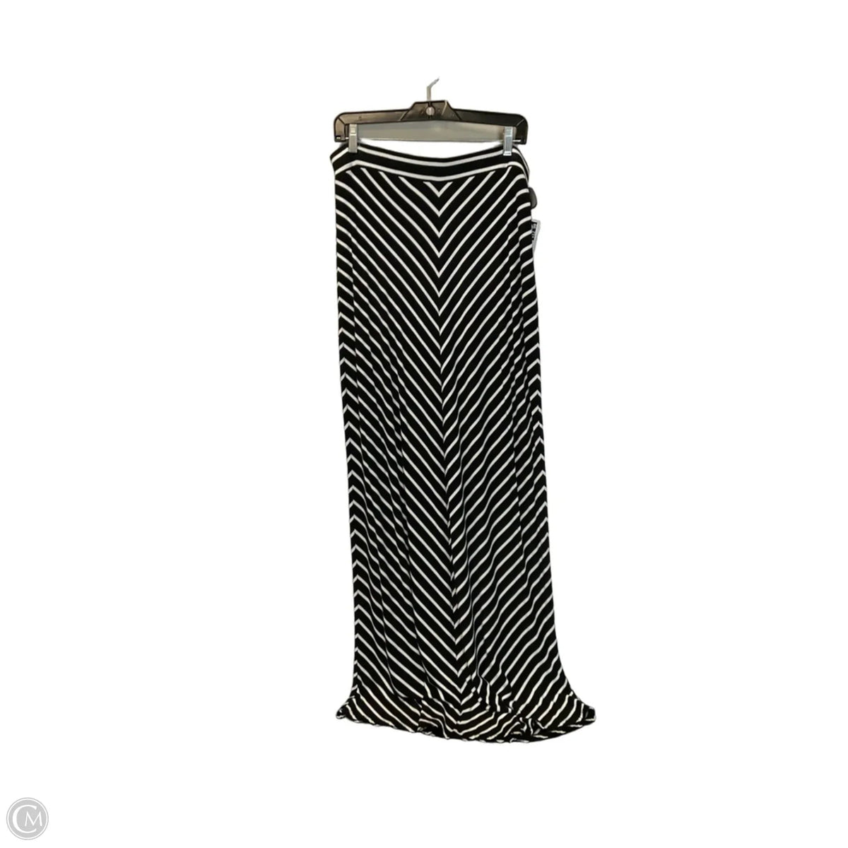 Skirt Maxi By Loft In Black & White, Size: M