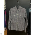 Blouse Long Sleeve By Banana Republic In Checkered Pattern, Size: Sp