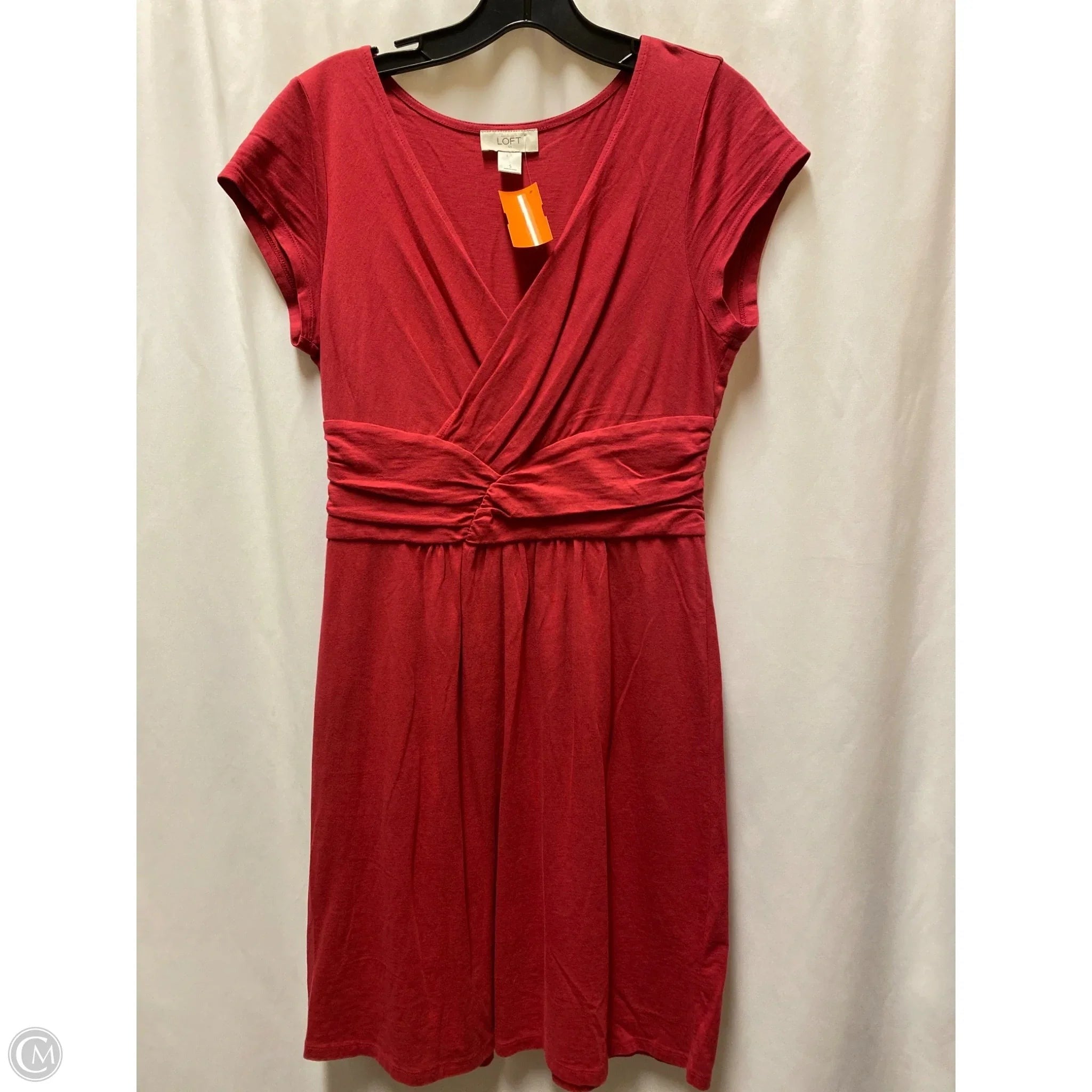 Dress Casual Midi By Loft In Pink, Size: S
