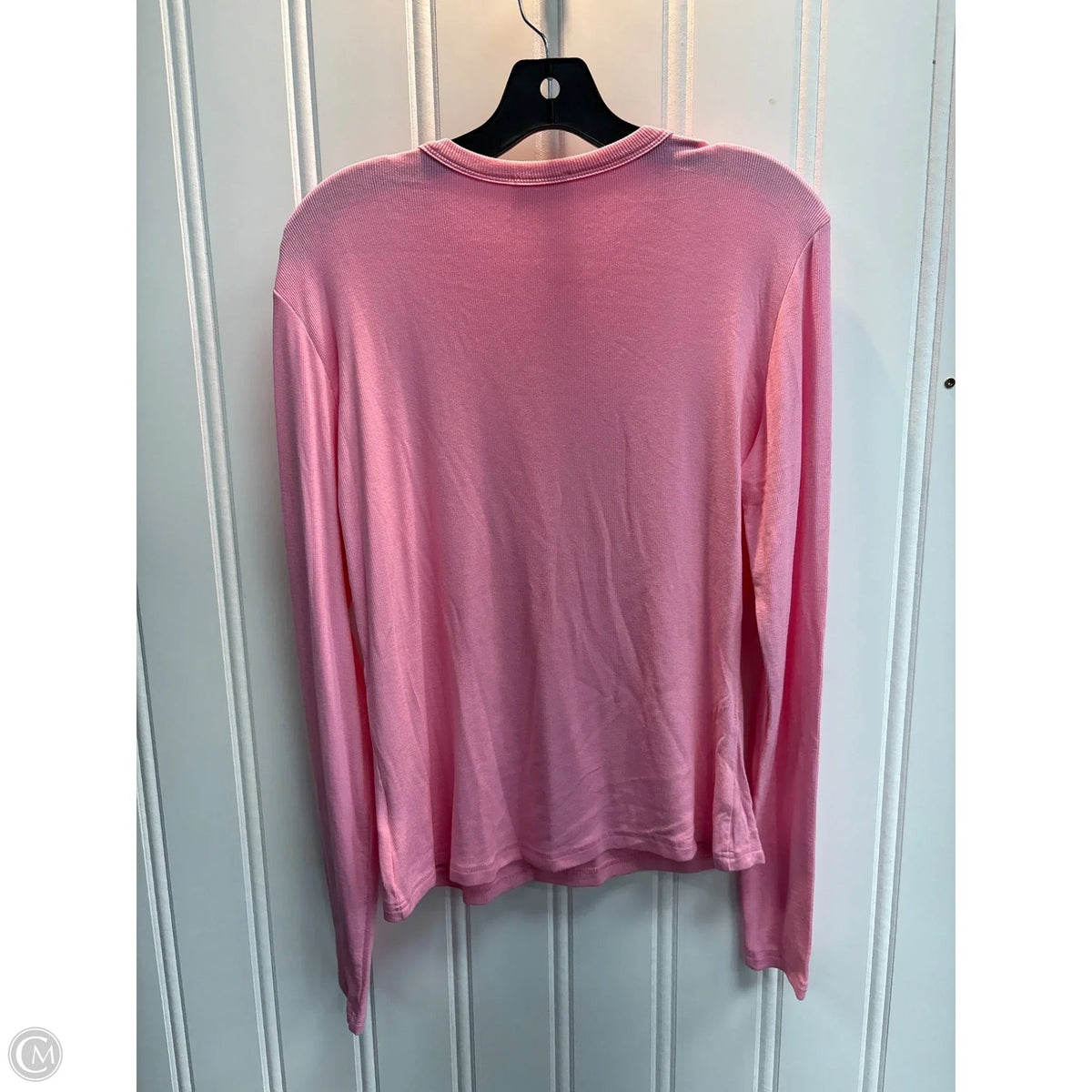 Top Long Sleeve Basic By Pink Lily In Pink, Size: Xl