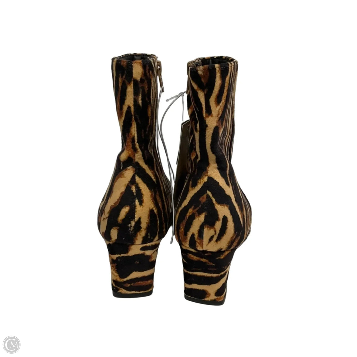 Boots Ankle Heels By A New Day In Animal Print, Size: 8