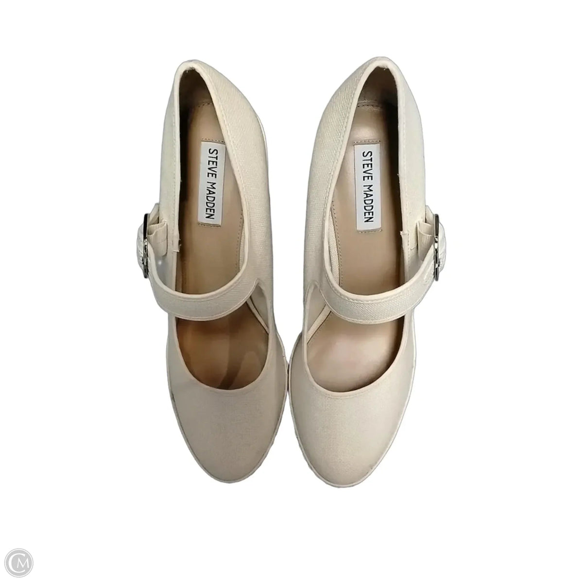Shoes Heels Wedge By Steve Madden In Tan, Size: 11