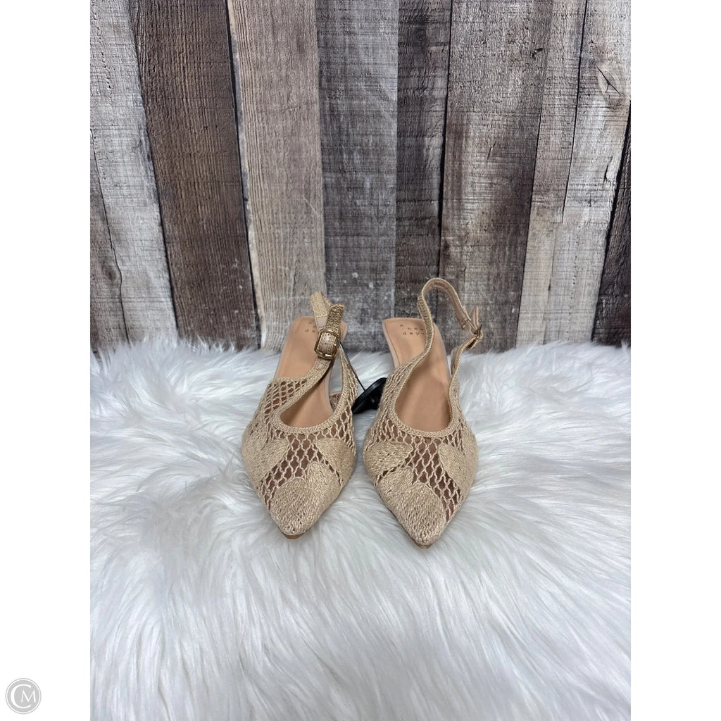 Sandals Heels Stiletto By A New Day In Tan, Size: 6.5