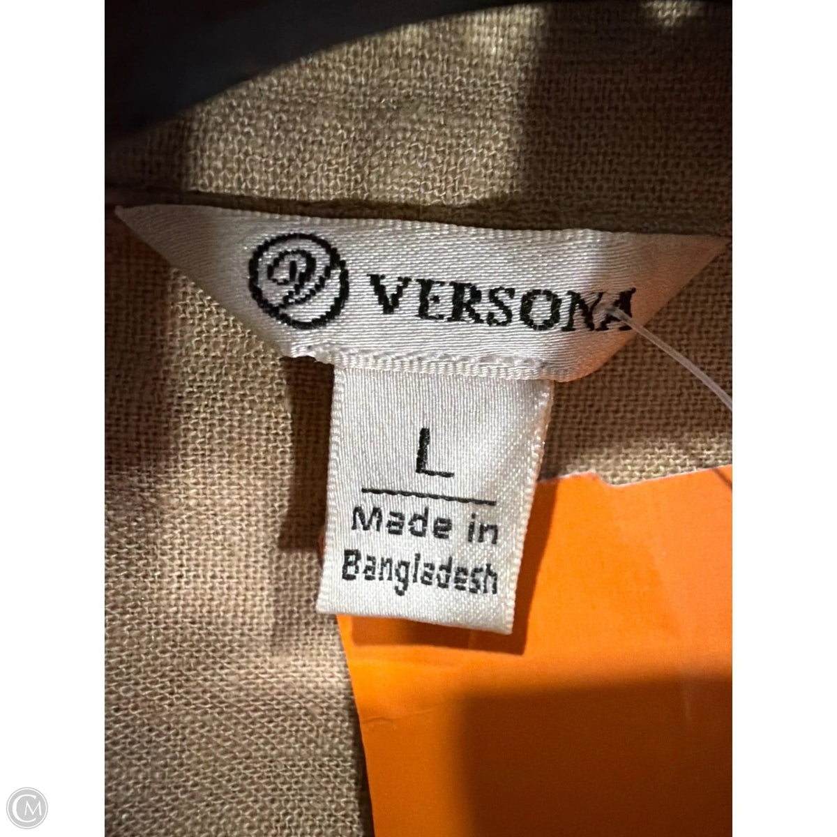 Jacket Other By Versona In Brown, Size: L