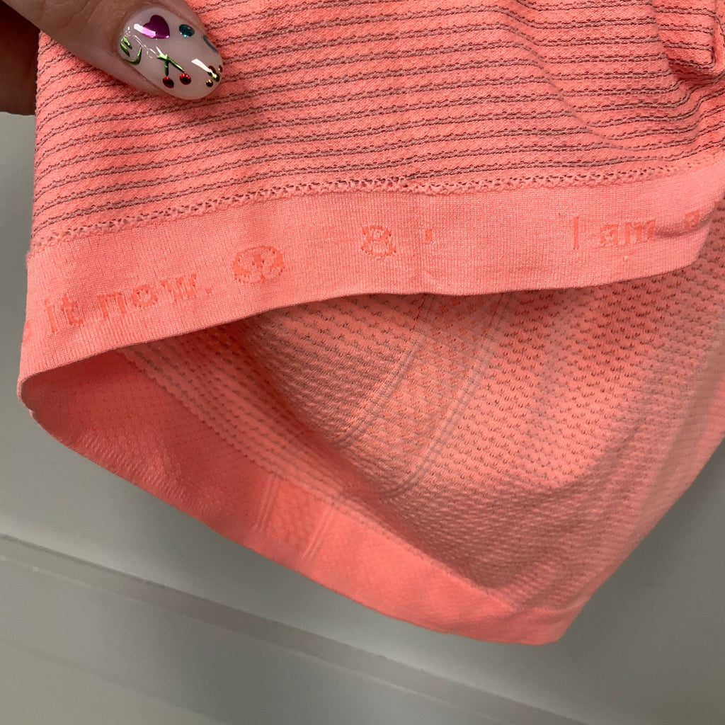 Athletic Tank Top By Lululemon In Orange, Size: 8