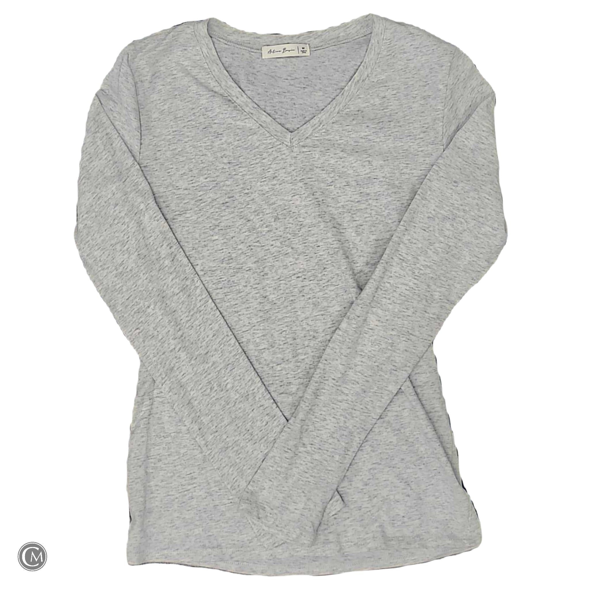 Top Ls Basic By Clothes Mentor In Grey, Size: M