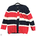 Sweater 2pc By Talbots In Blue Red & White, Size: Xl
