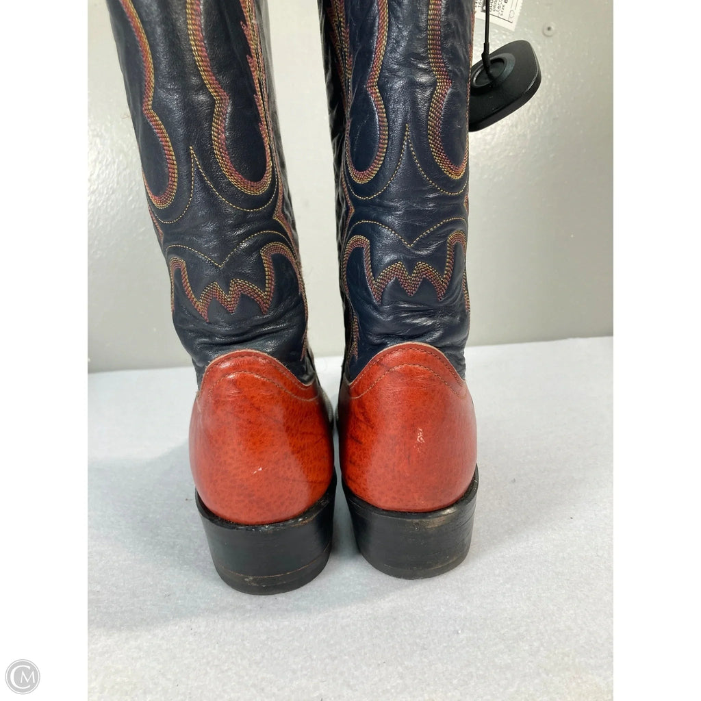 Boots Western By Clothes Mentor In Orange, Size: 6.5