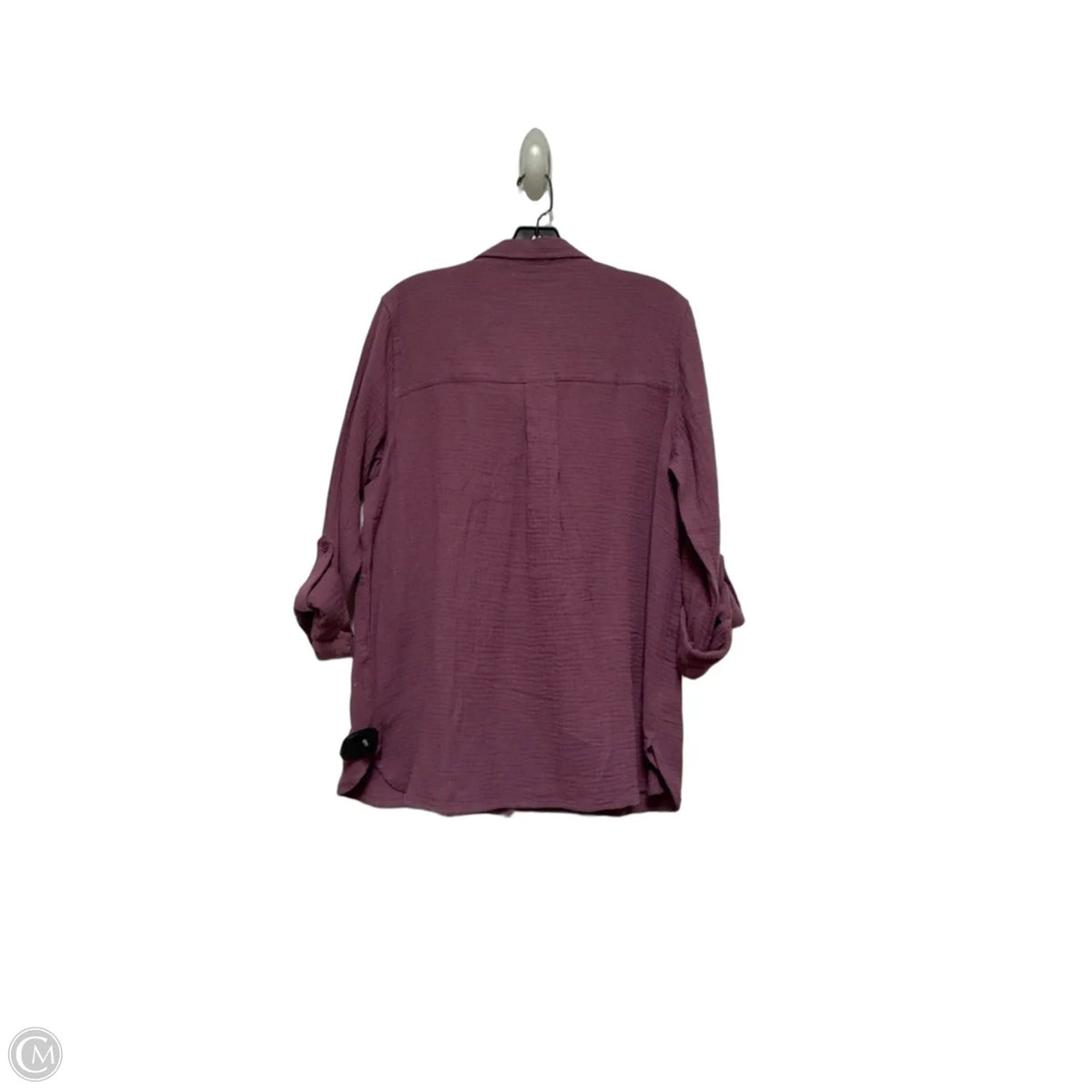 Top Long Sleeve By Anne Klein In Purple, Size: M