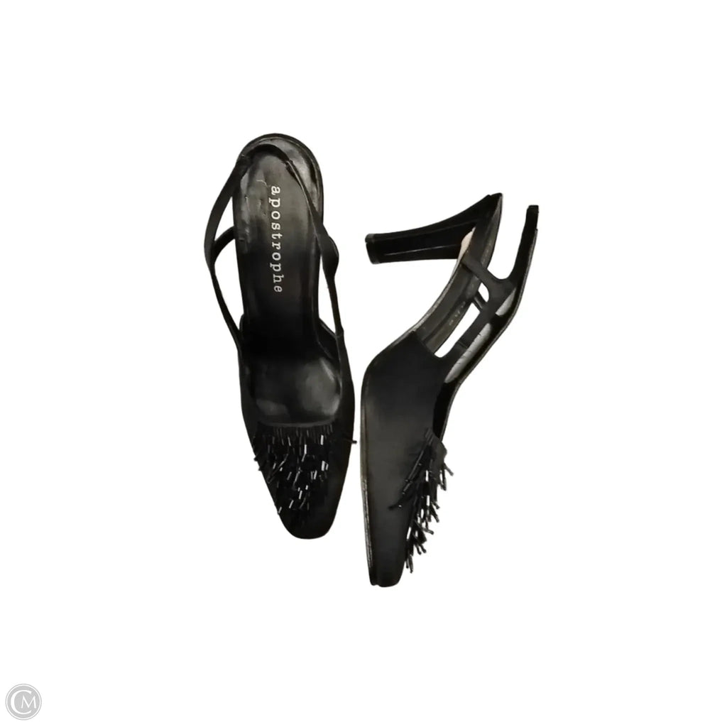 Shoes Heels Block By Apostrophe In Black, Size: 8