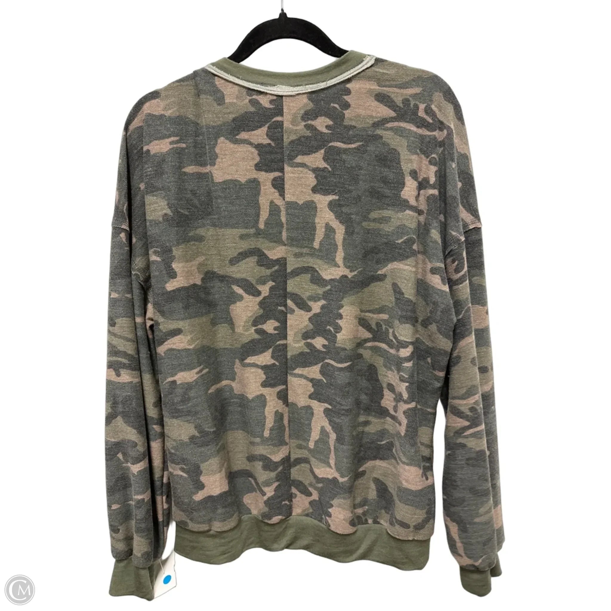 Sweater By Clothes Mentor In Camouflage Print, Size: M