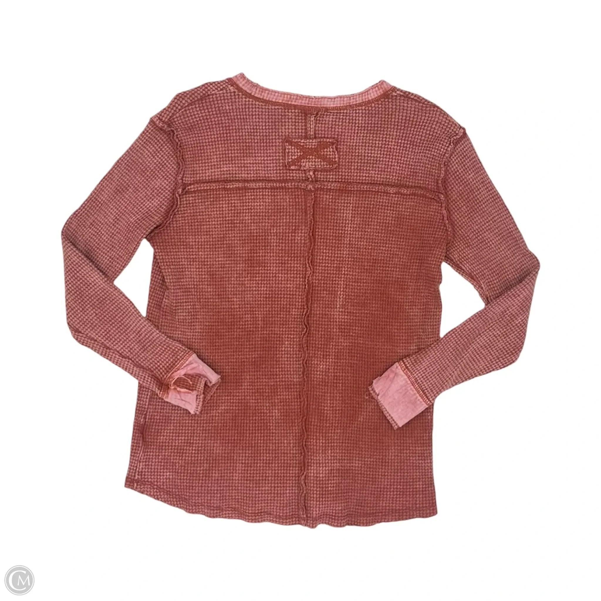 Top Long Sleeve By Zenana In Red, Size: M