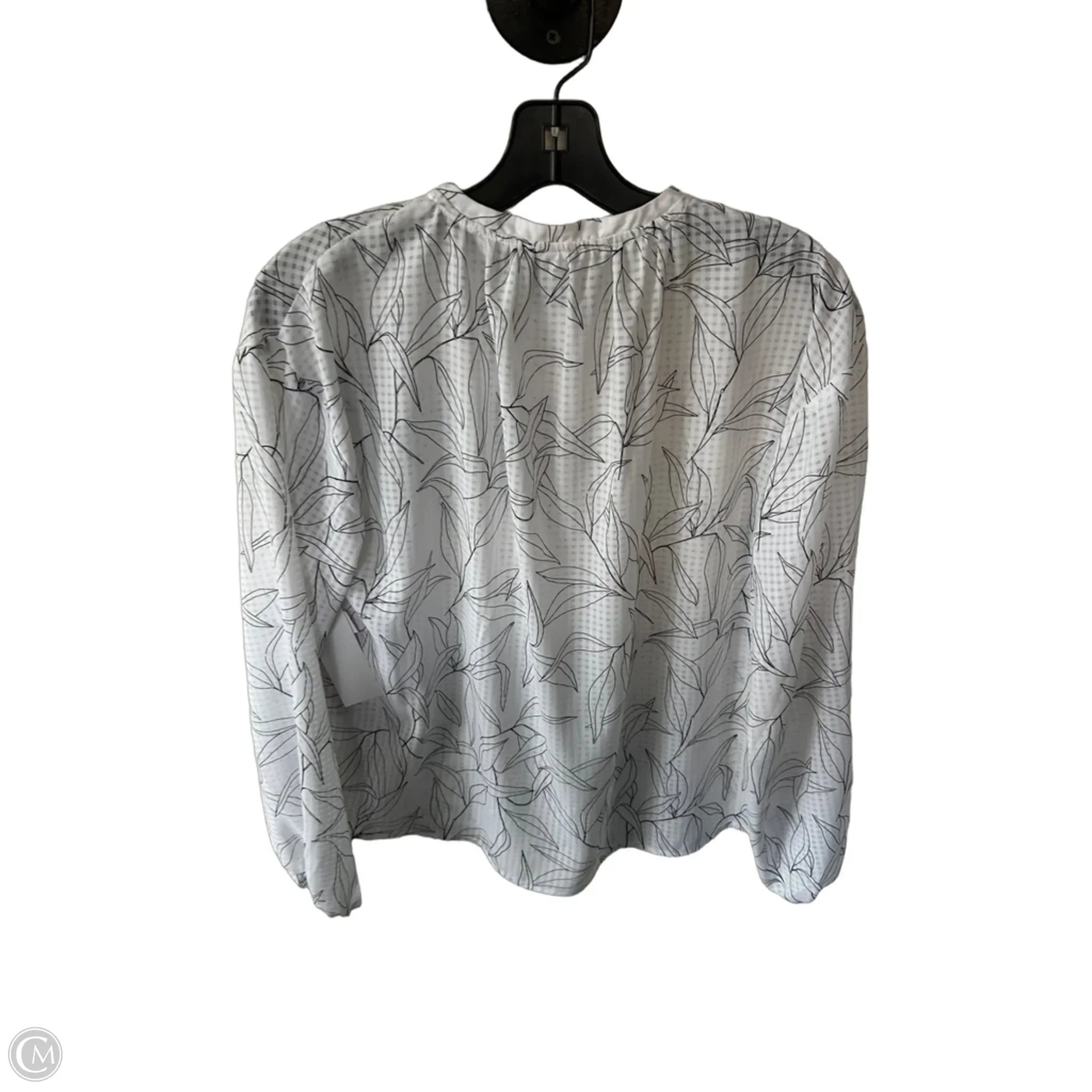 Top Long Sleeve By A New Day In Black & White, Size: Xs