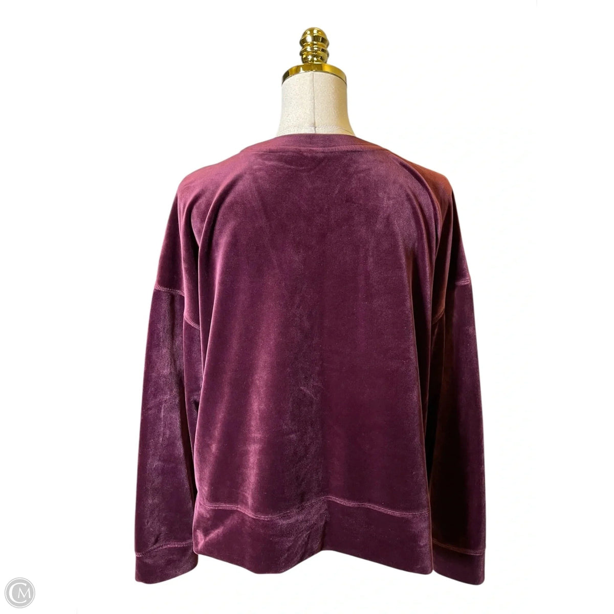 Sweatshirt Crewneck By Dkny In Maroon, Size: Xl