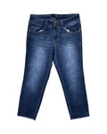 Jeans Cropped By 1822 Denim In Blue Denim, Size:12