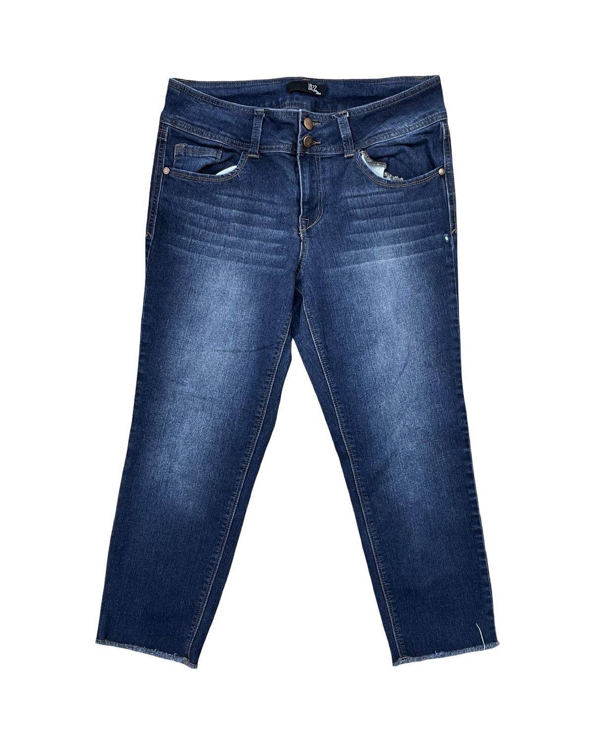 Jeans Cropped By 1822 Denim In Blue Denim, Size:12
