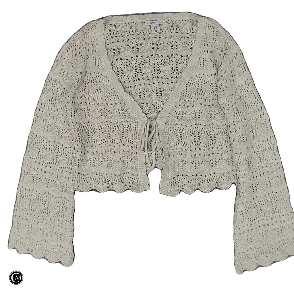 Sweater Cardigan By Sincerely Jules In Cream, Size: Xl