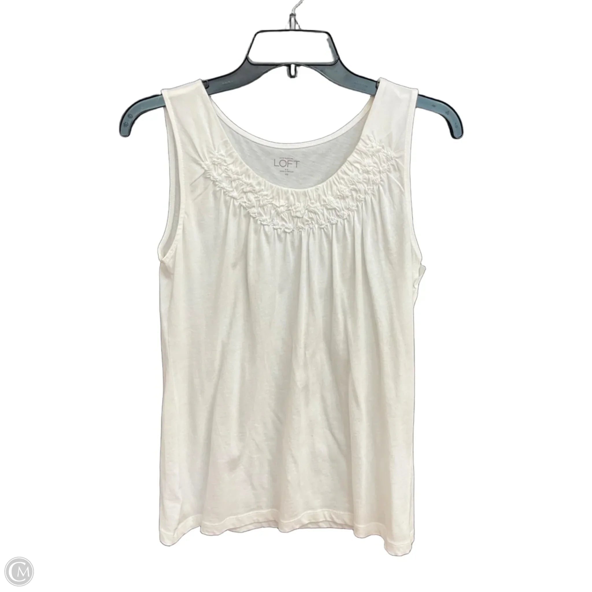 Top Sleeveless By Loft In White, Size: Xs