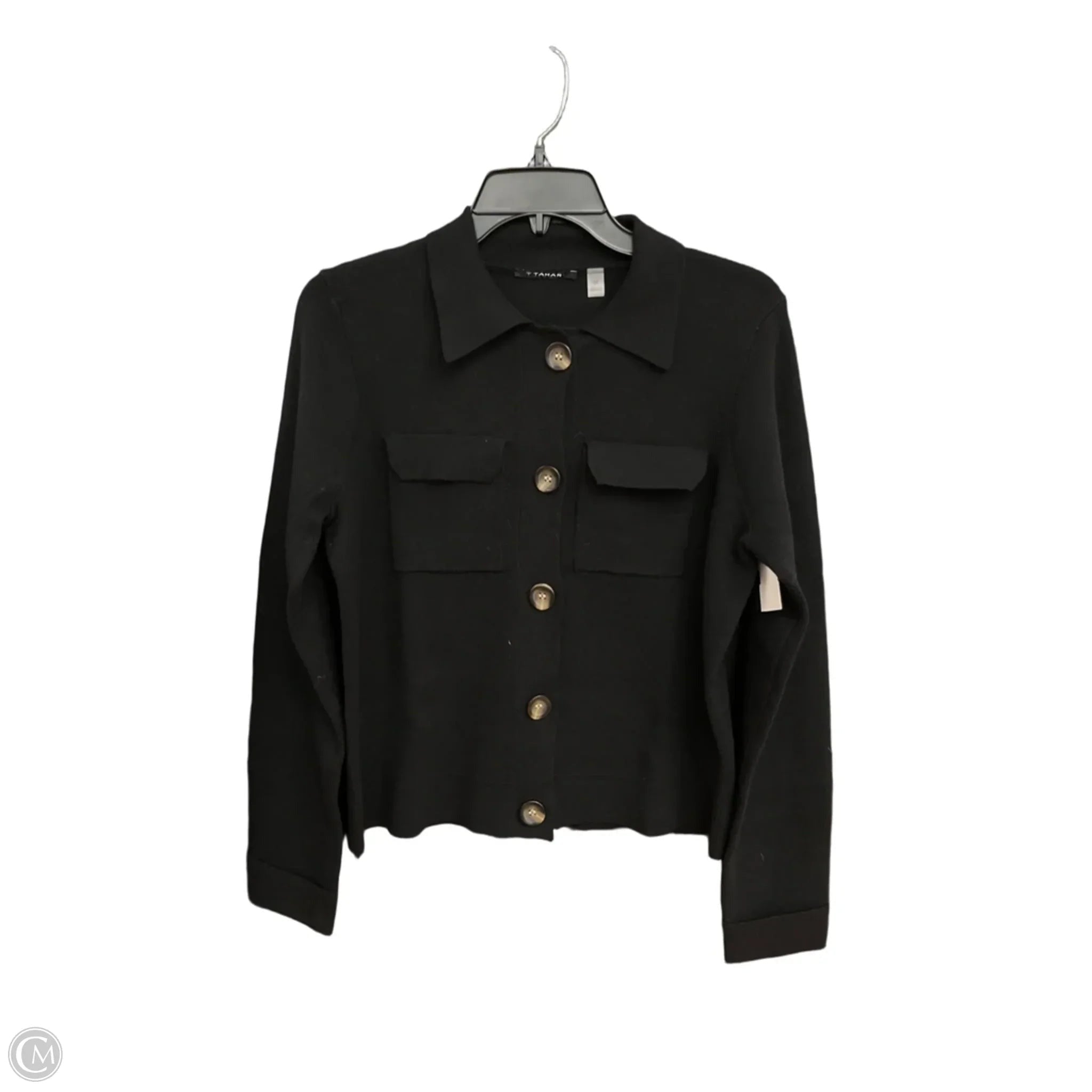 Cardigan By Tahari In Black, Size: Sp