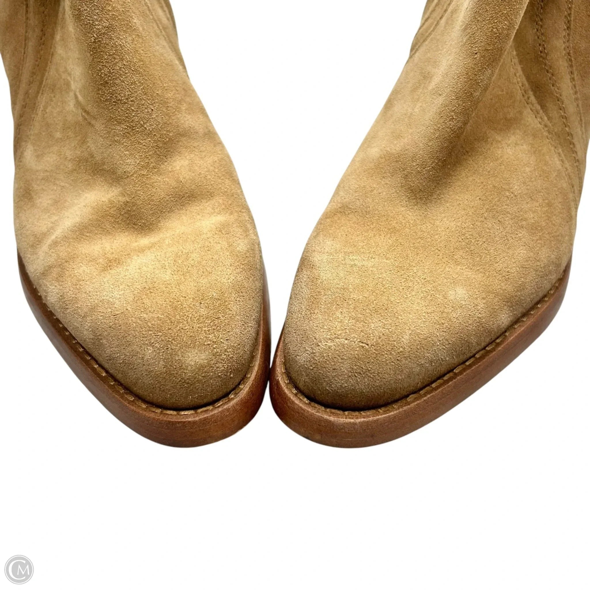 Boots Knee Heels By Sam Edelman In Tan, Size: 7.5