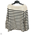 Top Long Sleeve By Loft In Striped Pattern, Size: Xxl