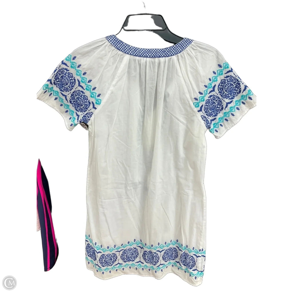 Dress Casual Midi By Vineyard Vines In White, Size: Xxs