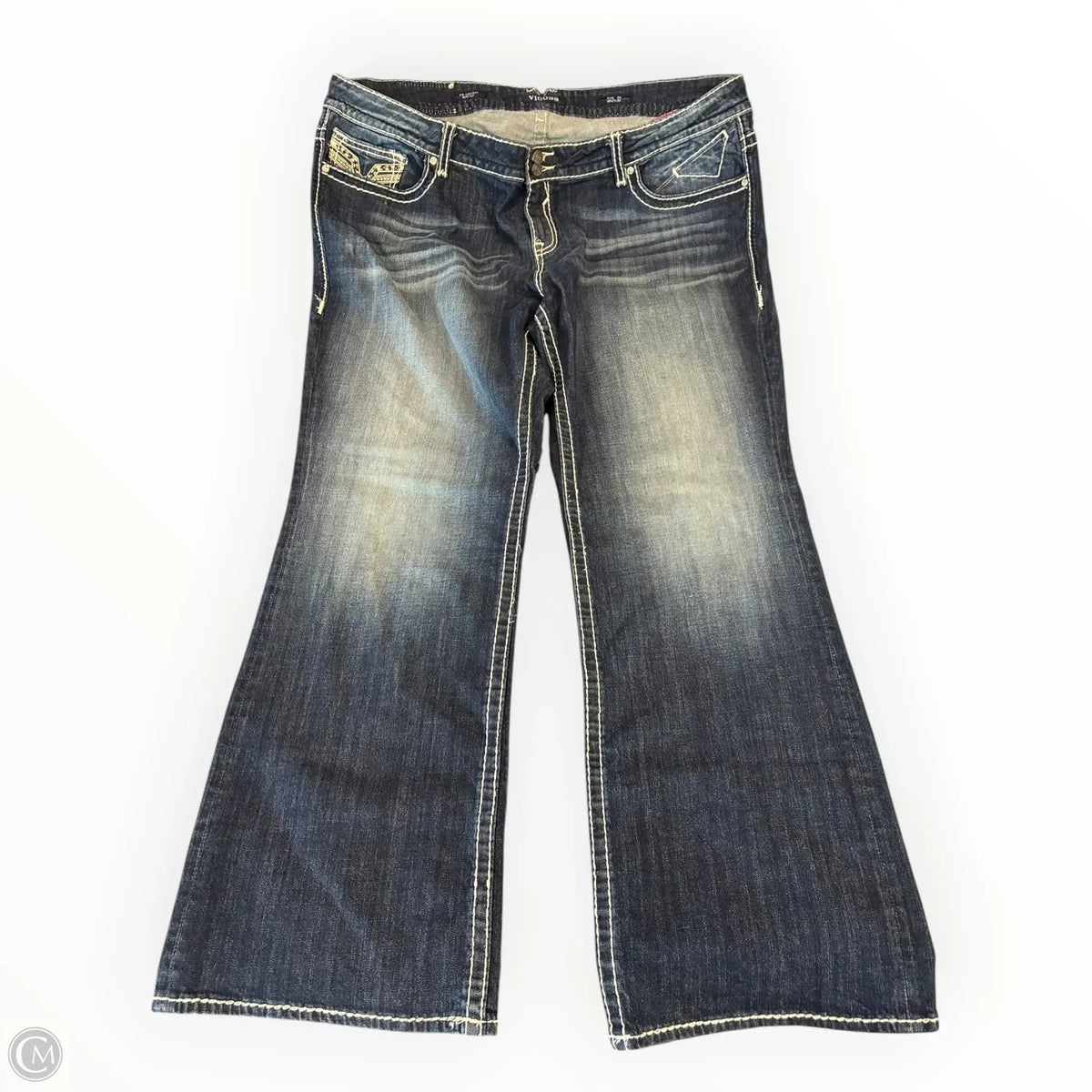 Jeans Boot Cut By Vigoss In Blue Denim, Size: 26