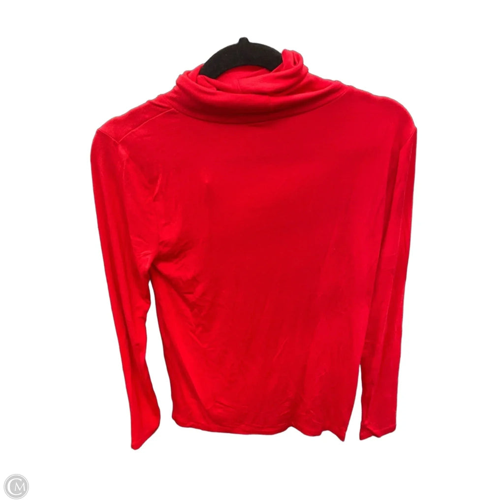 Top Long Sleeve By Loft In Red, Size: M