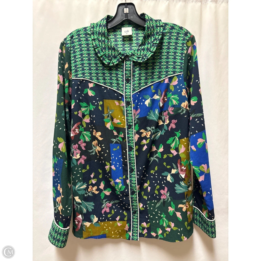 Top Long Sleeve By Cabi In Green, Size: M